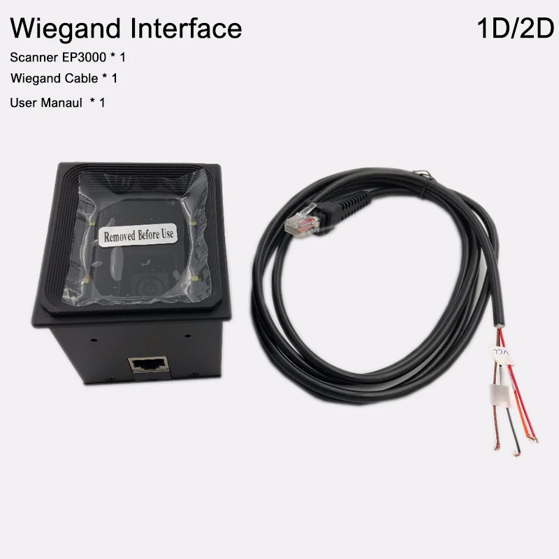 Wiegand do Motor da Varredura do Código de Barras Scanner de Código de Barras do Módulo Scanner de Código de Barras Formato Rs485 Usb Rs232 Ep3000 2d - qr 1d - Imagem 6