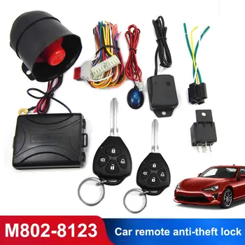 

Keylessentry Auto Alarm System Car Central Lock Securityalarm Alarm Device for Burglaralarm Truck Black for Remote