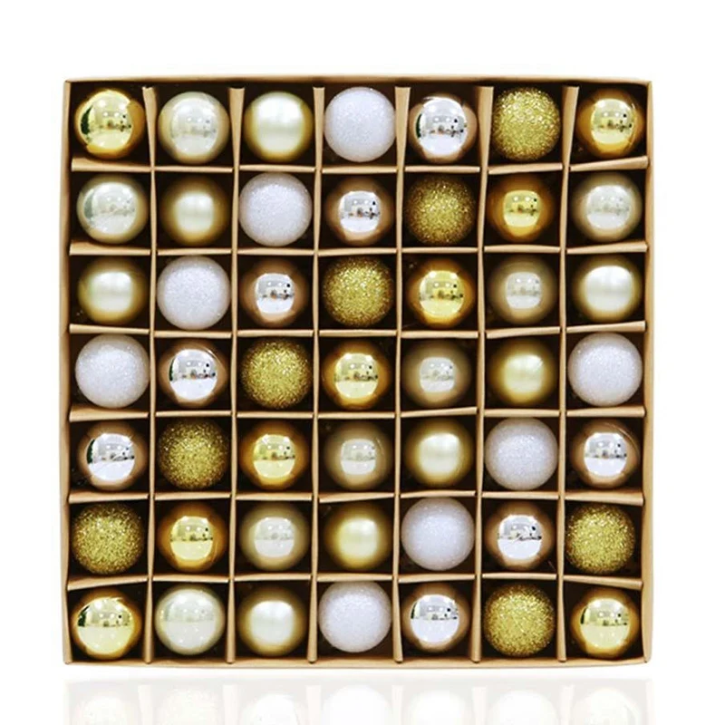 

49Pcs Christmas Tree Decor Ball Bauble Hanging Xmas Party Ornaments Decoration Christmas Tree Pendants for Home
