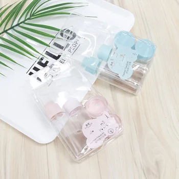 

Fashion travel business, 4 PCS stes outdoor cosmetics, bottling bottles, spray bottle, cream box, distributor, 4 piece sets.CC66