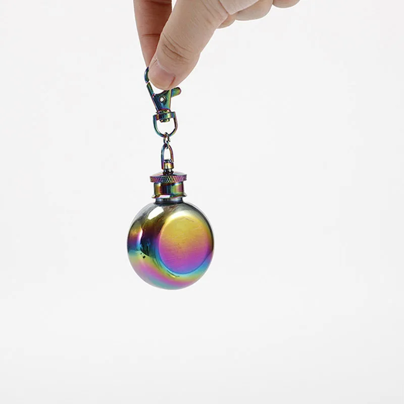 1oz Mini Wine Jug With Keychain Liquor Bottle Carry Pocket Flask YGC