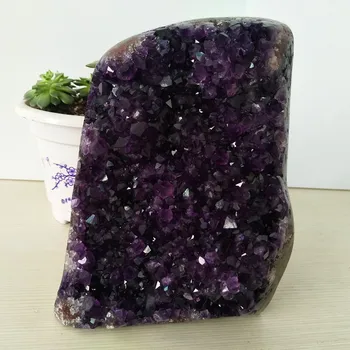 

High quality Uruguay stone amethyst geode crystal quartz cluster home decor display amethyste pierre naturelle