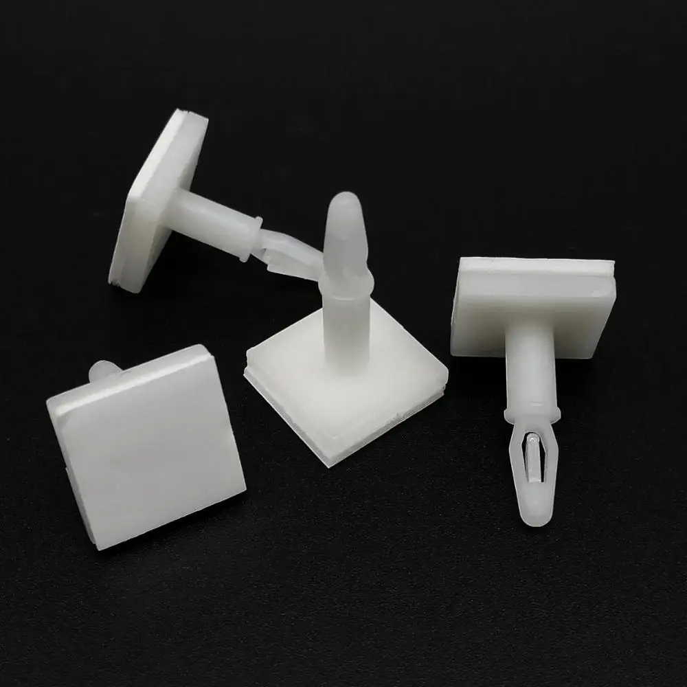 Rivets and Fasteners 50pc Nylon Plastic Standoff Spacer Bolt Stick Adhesive Glue Insert Lock Clip Fixed Support PCB Circuit Board 3mm Hole