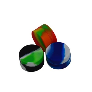 

3pcs 6ml Bho Silicone butane Oil concentrate Container or silicone wax jars Non Stick Slick oil Dab wax jar for hash containers