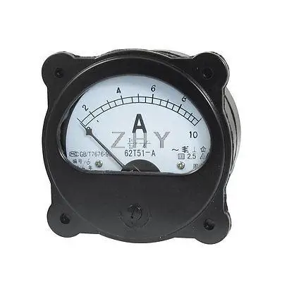 

AC 0-10A Fine Tuning Dial Panel Analog Ampere Meter Amperemeter Black