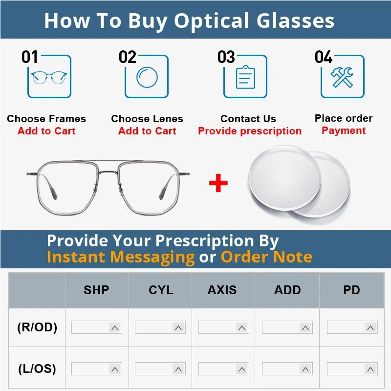Prescription Lenses 1.56 1.61 1.67 Anti Scratch Anti Blue Ray