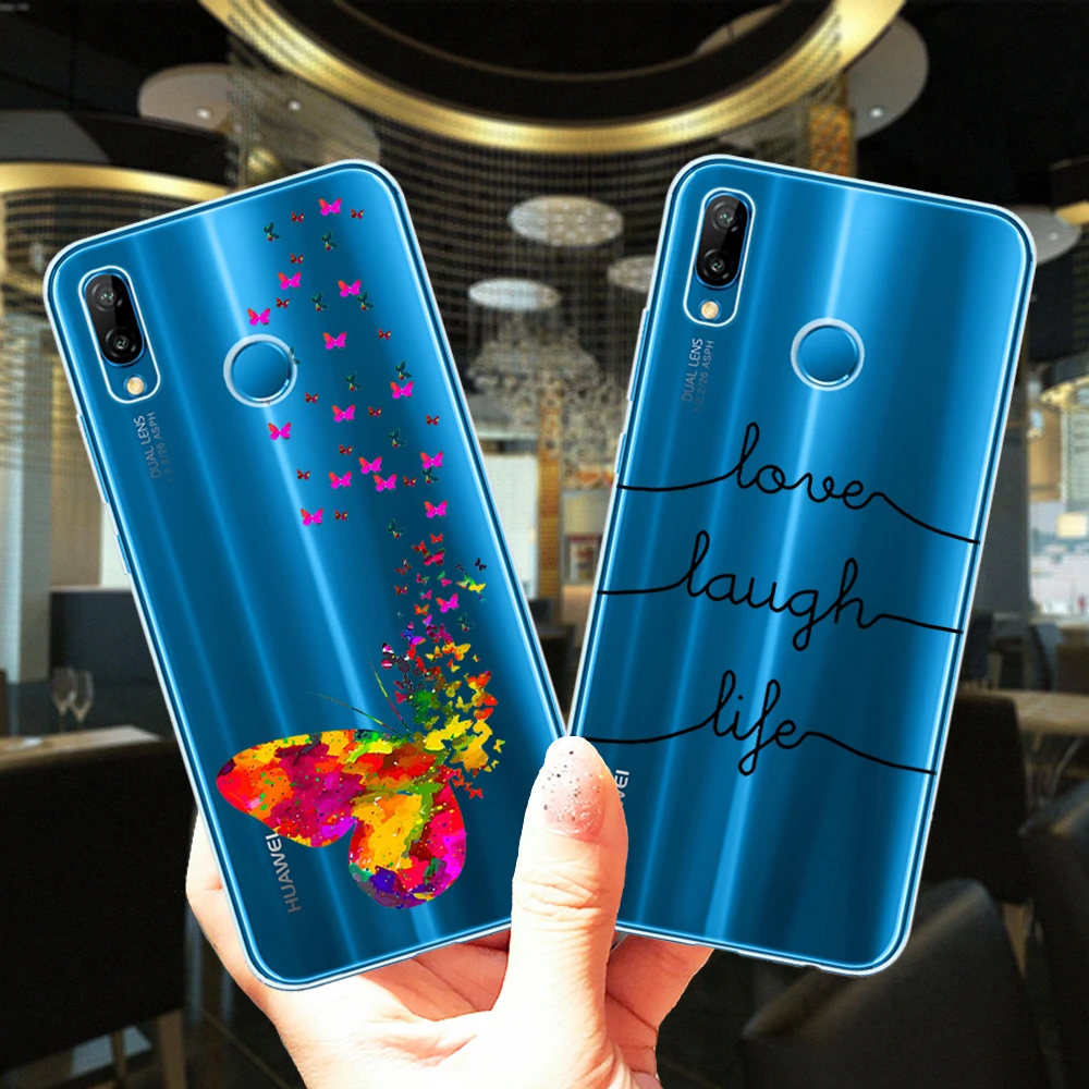 Силиконовый чехол для Huawei P40 Lite E Pro олень Бабочка кот кролик|Бамперы| |