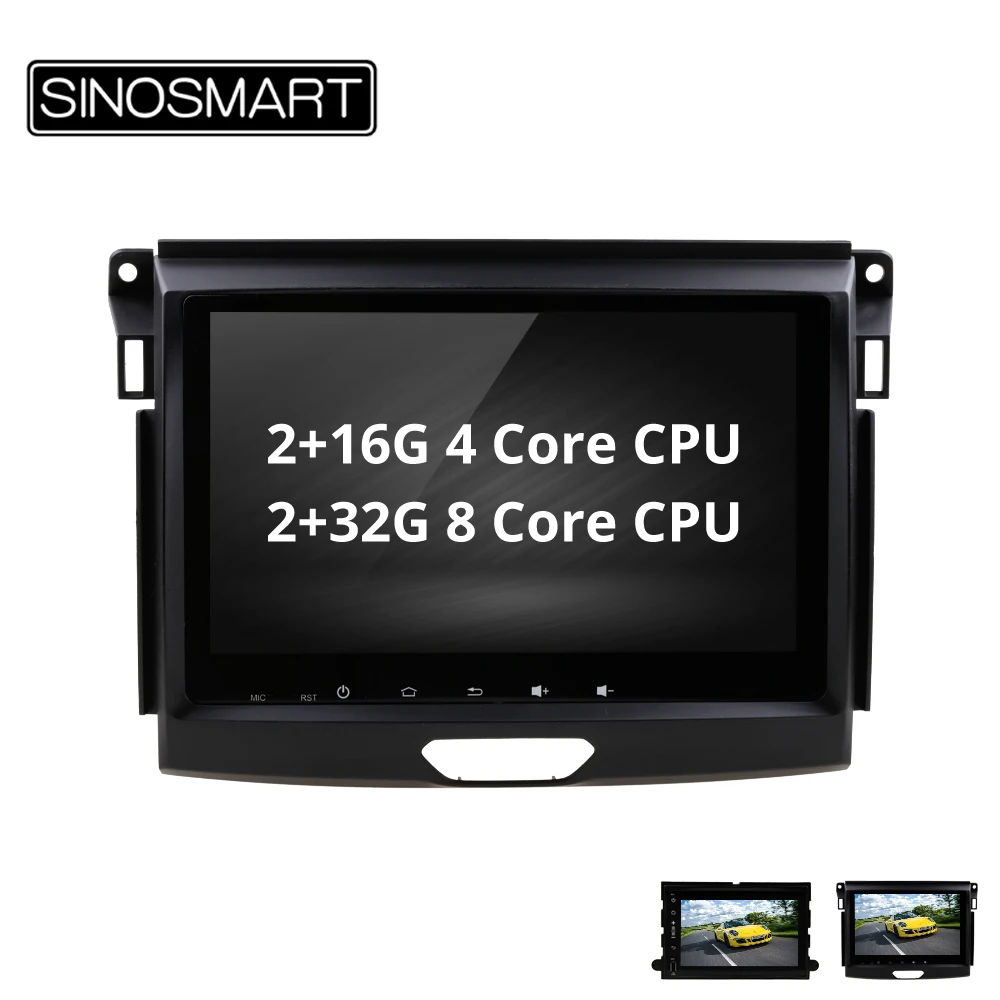 SINOSMART 4/8 Core cpu 2G ram Android 8,1 автомобильный gps-навигатор для Ford Everest Ranger F-150/250 ускоренный проводник Fusion