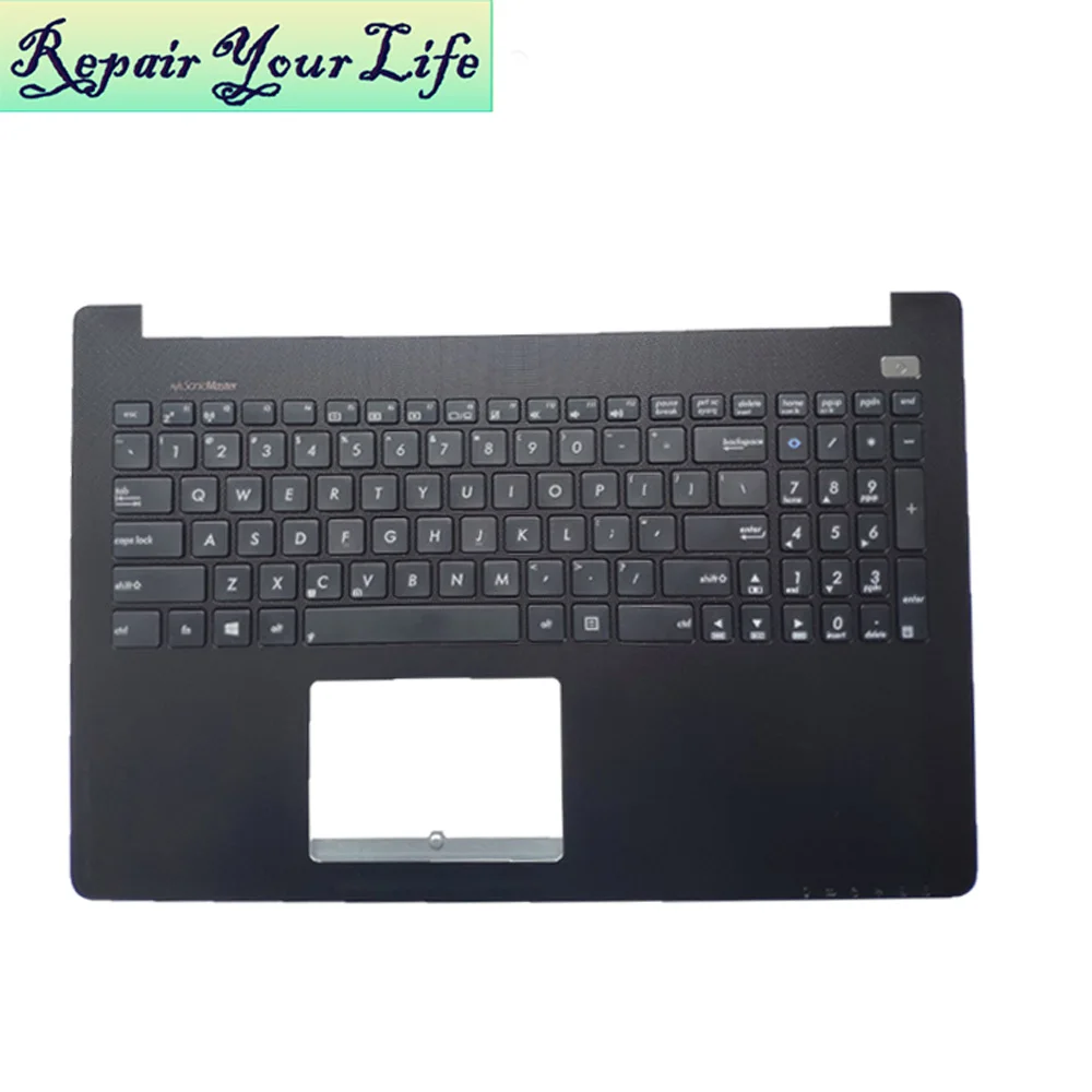 노트북 키보드 미국 영어 ASUS X502CA X502 X502C 13NB0014AP030 0KNB0-6106US00 13E737602082Q, 블랙 퍼플 탑 케이스 손목 받침대