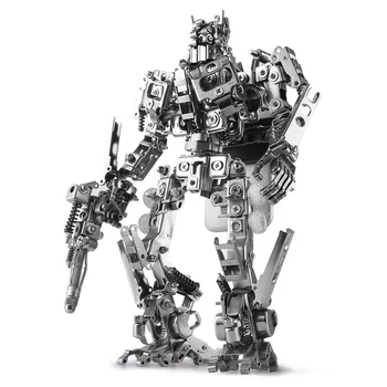 

Mech World all-metal deformation 4 King Kong Optimus Prime robot model assembly kit action figures mobile phone holder for boys