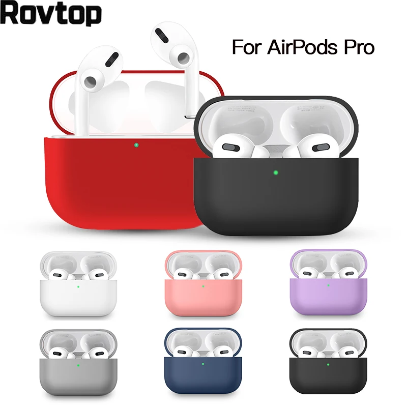 

Silicone Case Protective Cover for Apple Airpods pro TWS Bluetooth Earphone soft Silicone Cover For Airpods Protective Cases