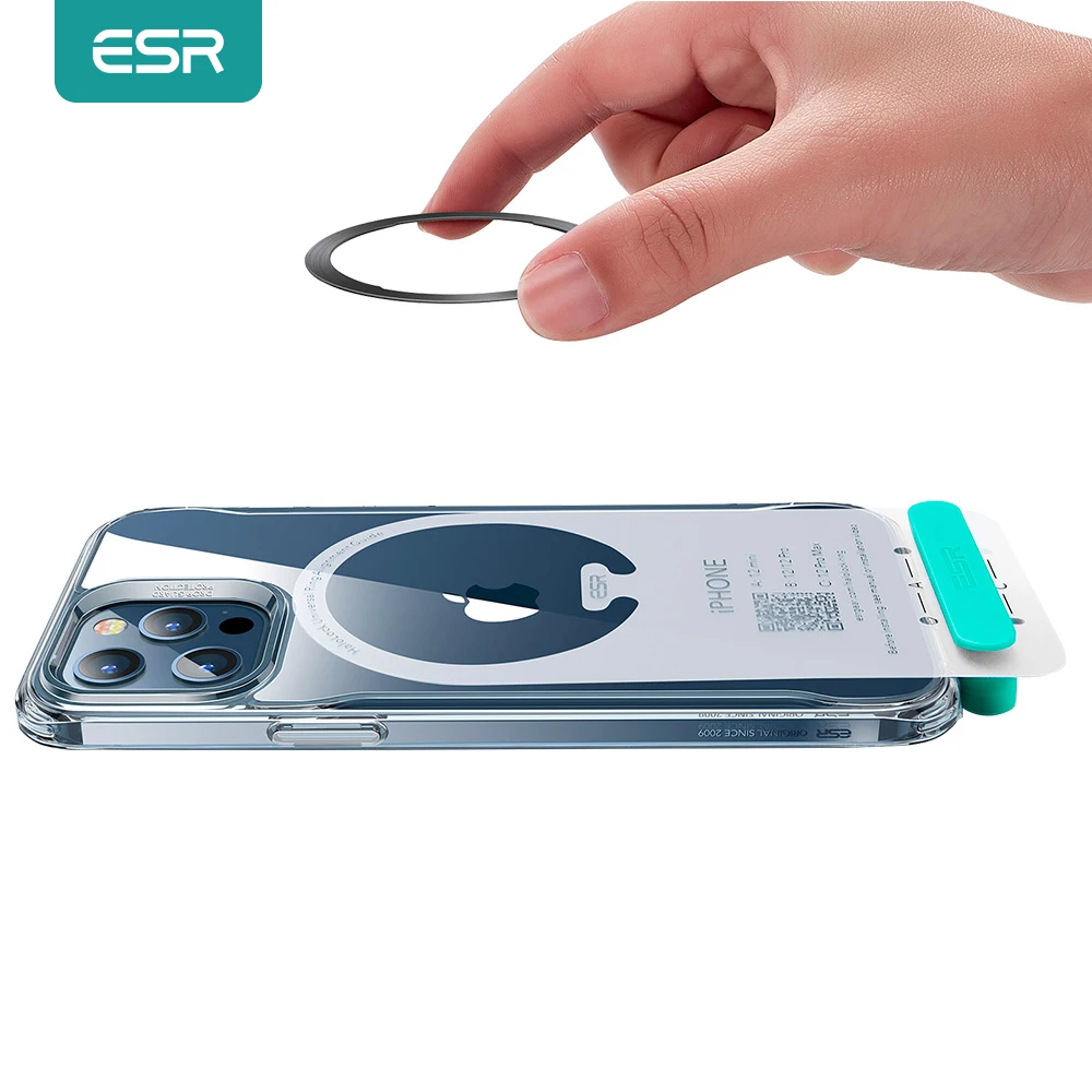 ESR для iPhone 12 Pro Max мобильного телефона MagSafe Металлическая магнитная Пластина Samsung S21