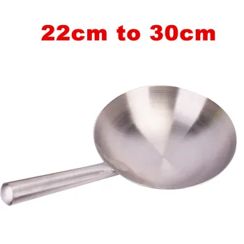 

Thick Big pot ladle Stainless steel chef Cooking wok large soup spoon Kitchen frying pot shell Restaurant handle spoon Iron