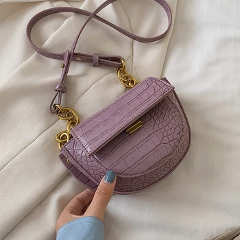 

2020 Fashion Small Solid Colors PU Leather Crossbody Bags For Women Shoulder Bag Female Handbags And Purses #35