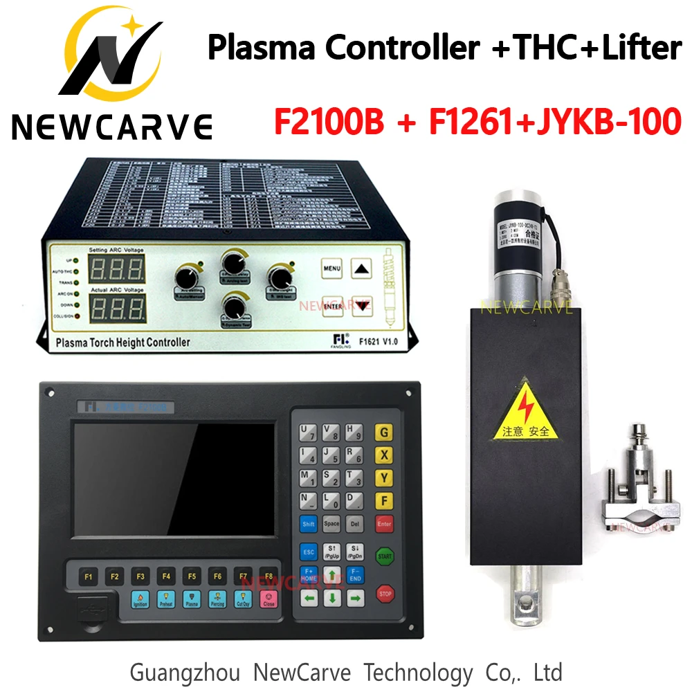 

Plasma Controller+THC+lifter Kit F2100B+F1621+JYKB-100 For Plasma Cutting Machine Cutter NEWCARVE