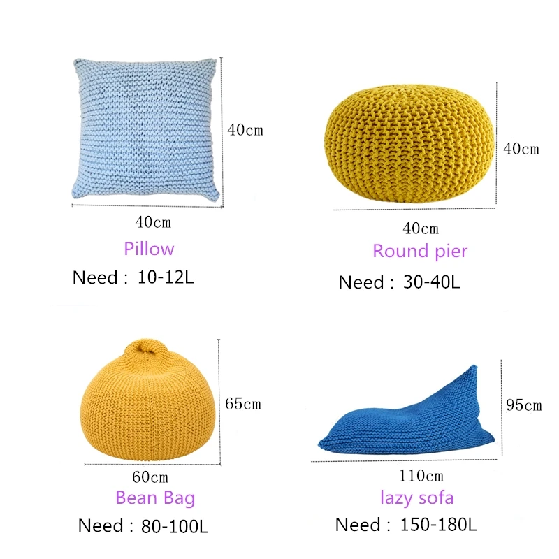 4-6mm 10L/20L White Foam Balls Bag Baby Filler Bed Sleeping Pillow Filling Bean Bags Chair Sofa Beads Filler Styrofoam Ball