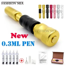 Новинка 0,3 мл Золотой гиалурон ручка для губ инъекции наполнителя ацидо хиалуронико для губ для заполнения похудения удаление морщин гиалуроническая ручка