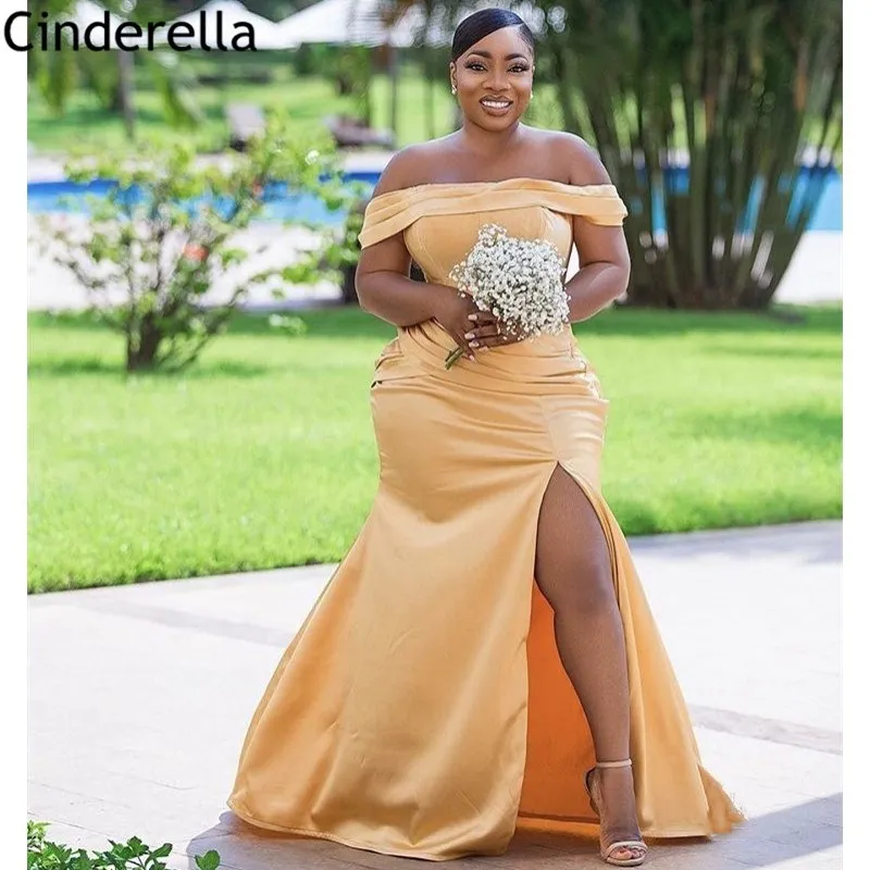 Bridesmaid Dresses Off The Shoulder Side Slit Spandex Satin Zipper Back Mermaid Bridesmaid Dresses Wedding Party Dresses Bridesmaid Dresses Off The Shoulder Side Slit Spandex Satin Zipper Back Mermaid Bridesmaid Dresses Wedding Party Dresses