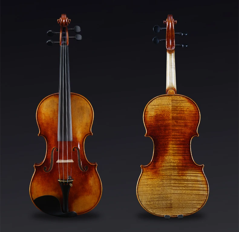 Копия Stradivarius 1715 100%, итальянская Ретро скрипка ручной работы с масляным лаком 4/4, 3/4, профессиональная скрипка с искусственным бантом, бесплатно