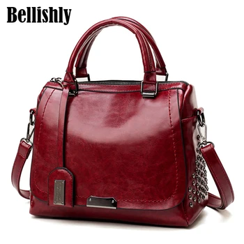

Bellishly 2020 Ladies fashion high quality PU Leather Luxury Handbags Women message Bags Designer Female Crossbody Shoulder Bag
