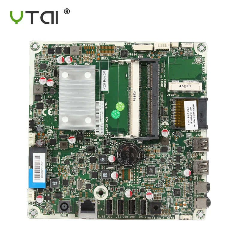 Для hp 18-5110 материнская плата AIO 728601-001 751275-501 751275-001 аккумулятор большой емкости тестирование в целости