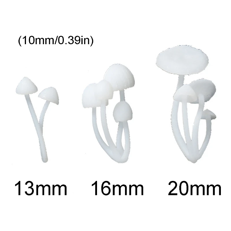 Silicone Mini Mushroom Tree Modeling Resin Mold Rose Deer Landspace Fillings Resin Jewelry Casting Fillers Kit Art Craft images - 6