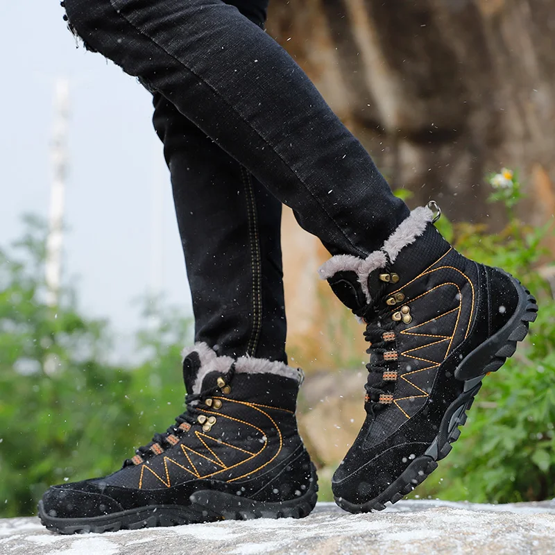 Зимние сохраняющие тепло бархатные мужские походные зимние ботинки Magnum дышащие походные ботинки Нескользящие износостойкие уличные альпинистские кроссовки
