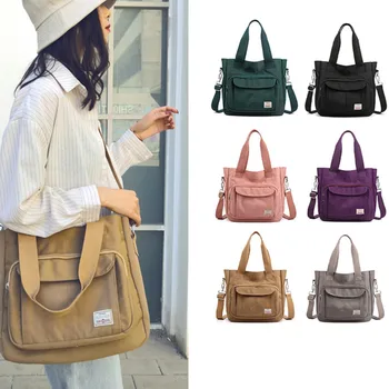 

Women Bag Multi-Functional Pockets Women Shoulder Bag Large Capacity Waterproof Light Nylon Fabric Messenger Bag Bolsa Feminina