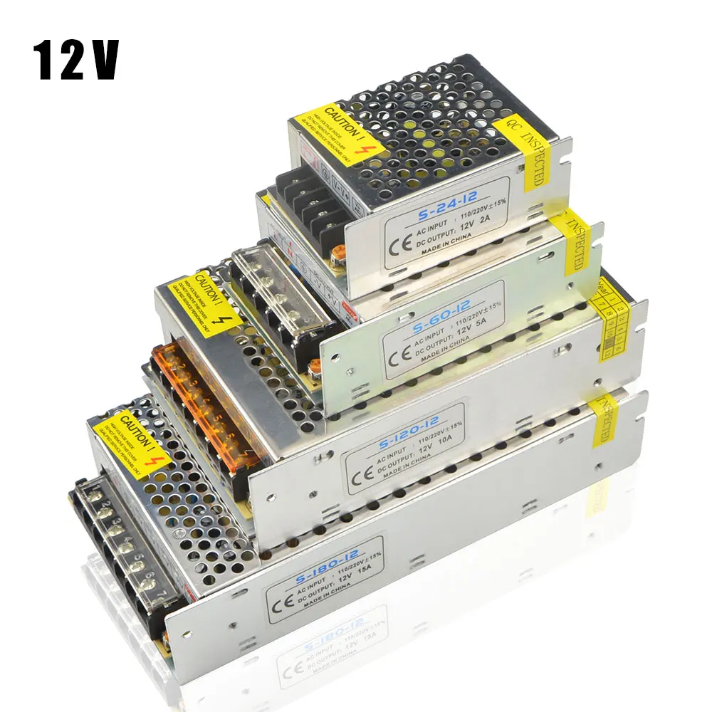 Mini AC 110/220V To DC 12V 5A /8.5A/10A/15A/20A/30A LED Switching Power Supply 