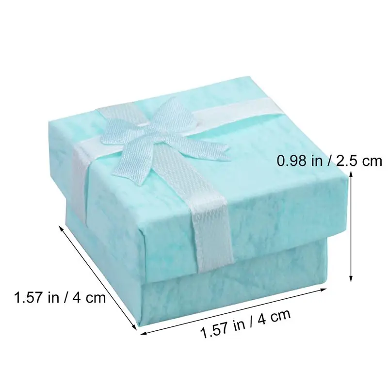Jewelery Organizers Storage Gift Boxes 24pcs For EarPink Couples Book EarGift Storage Case Display Cases Bracelet Bow