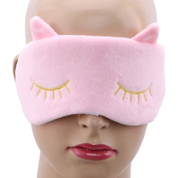 

Cartoon Animal Plush Eye Cover Sleeping Mask Travel Eyepatch Lovely Cat Cartoon Soft Eye Shade Blindfold Nap Eye Mask Men Girl