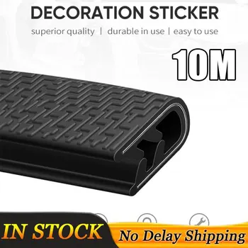 

5M 10M Built-in Steel Disc Car Anti Collision Strip Auto Door Edge Scratch Protecter Bumper Strip Sealing Guard Trim Strip