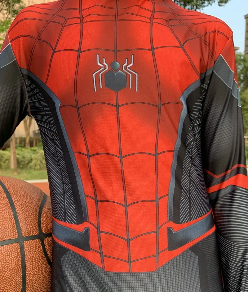 Костюм Человека-паука для взрослых, мальчиков, Питер Паркер, Железный Человек-паук, дальний от дома, косплей, спандекс, зентай, костюм, праздничный комбинезон, маска
