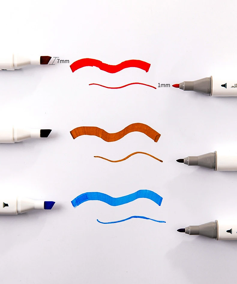 Pencil Felt Alcohol Tip Brush  Set Alcohol Markers Brush Tip - 12-80  Colors/bag Art - Aliexpress