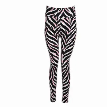 

NEW 230gsm 92% polyester 8% spandex buttery soft tights four way stretch pink color zebra animals women leggings