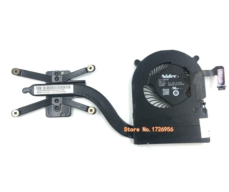 Untuk Lenovo ThinkPad X1 Yoga X1 Carbon Heatsink CPU Cooler Cooling Fan 00JT800Laptop Cooling