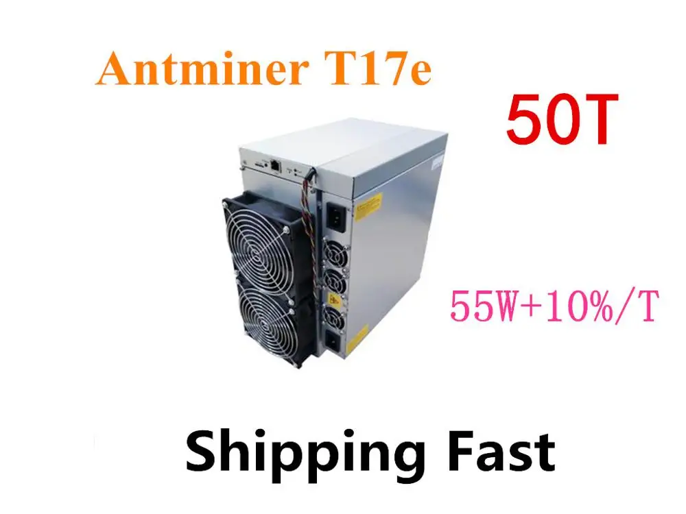 BTC BCH Miner AntMiner T17e 53TH/S с БП лучше S9 S9j S15 T17 S17 S17 Pro WhatsMiner M3 M21S M20S Innosilicon T2T Ebit - Цвет: T17E 50T
