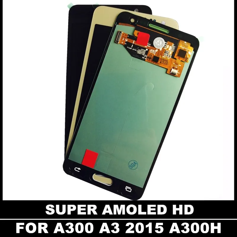 100% протестированный AMOLED ЖК-дисплей для samsung Galaxy A3 2015 A300 A3000 сенсорный экран