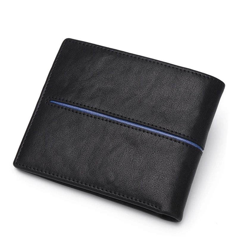 Tanie BISON DENIM portfel ze skóry naturalnej mężczyźni marka moda krótkie portfele monety kiesy ID etui na karty kredytowe Slim składany portfel mężczyzn N4437