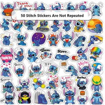 

50Pcs/Set Lilo & Stitch Graffit Stickers For Skateboard Motorcycle Luggage Laptop Notebook Toy Cool Scrapbooking Stickers