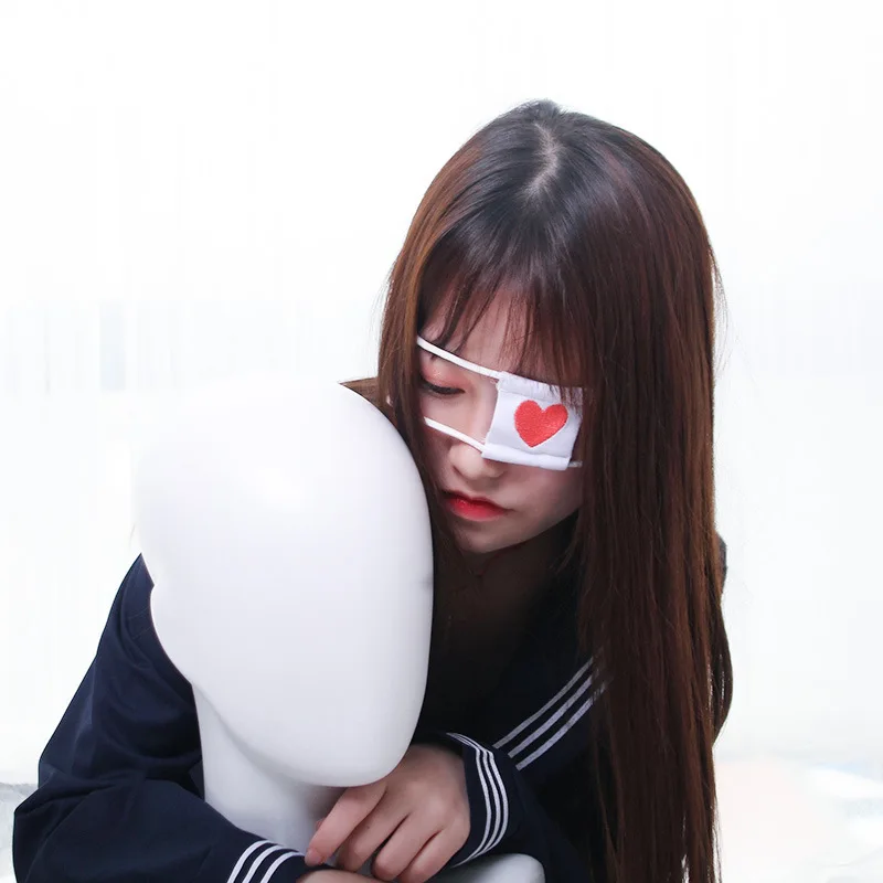 

Cool Floral Embroidered Eye Patch Disease in Two Red Eye Patch Single Eye Patch Shade Eye Patch Animated Disease Jiao Adjustable