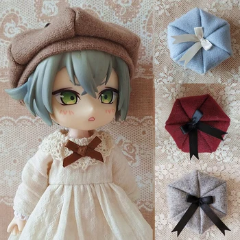 

ob11 hat bo11 baby clothes 1 / 12bjd woolen beret hexagon hat bjd doll clothes accessories toy gift fashion hat