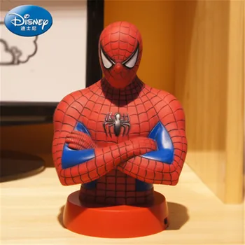

Disney Series Lamp Children Bedside Lamp Stereoscopic Spider-Man Iron Man Night Light Children Bedroom Decoration X4928