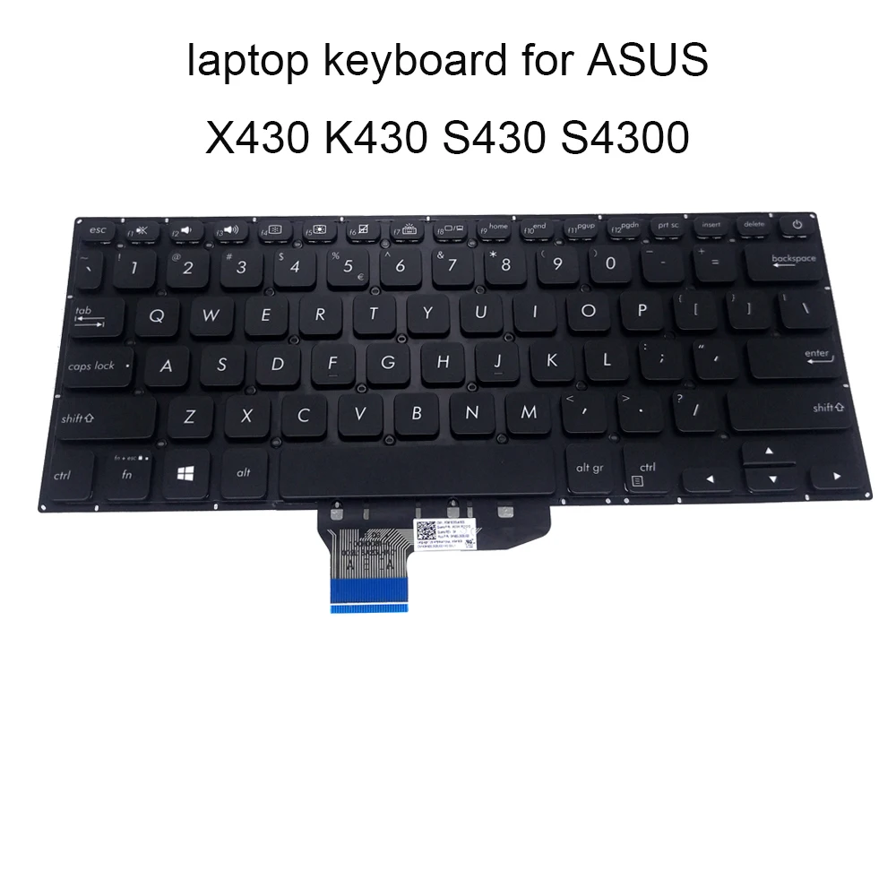 Немецкая клавиатура с подсветкой для ASUS vivobook 14s X430 S430 S4300 евро гр ноутбук ПК