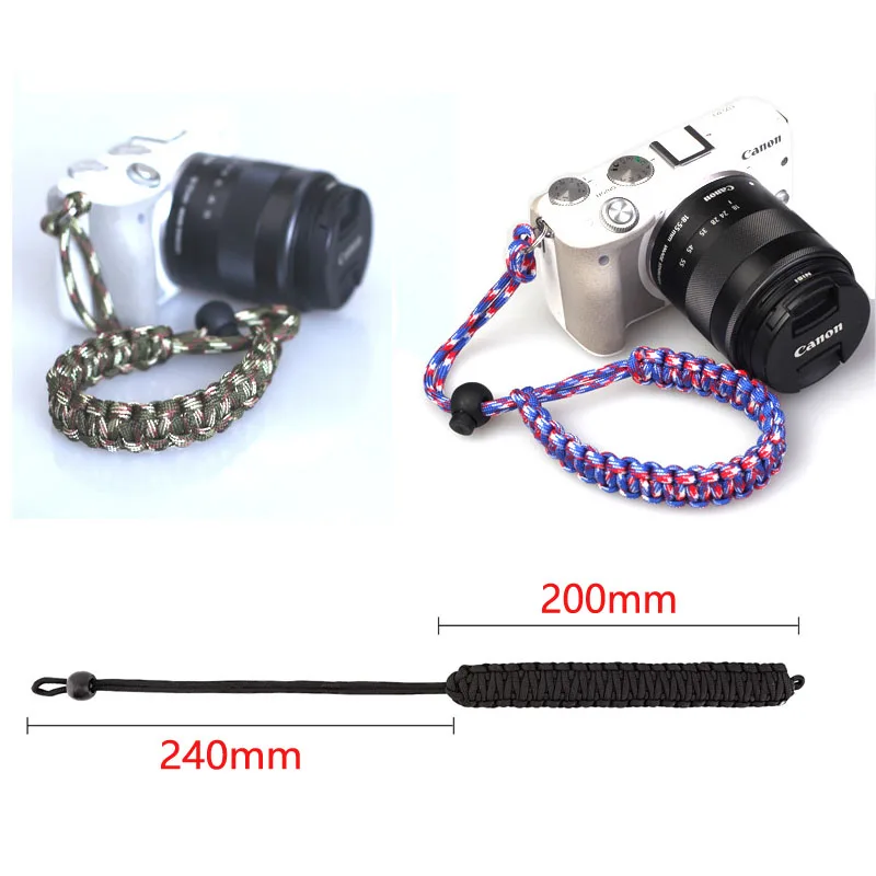 Pulseira de Mão para Câmera Pulseira Trançada de Mão para Nikon Canon Sony Pentax Panasonic Dslr com 10 Peças - Image 2