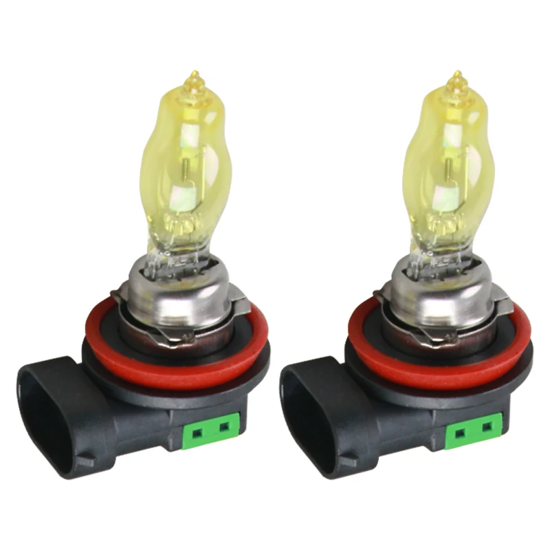 

1 pair H11 100W 12V Halogen yellow Car Light High Power Headlight Lamp Headlights Bulbs Source Car