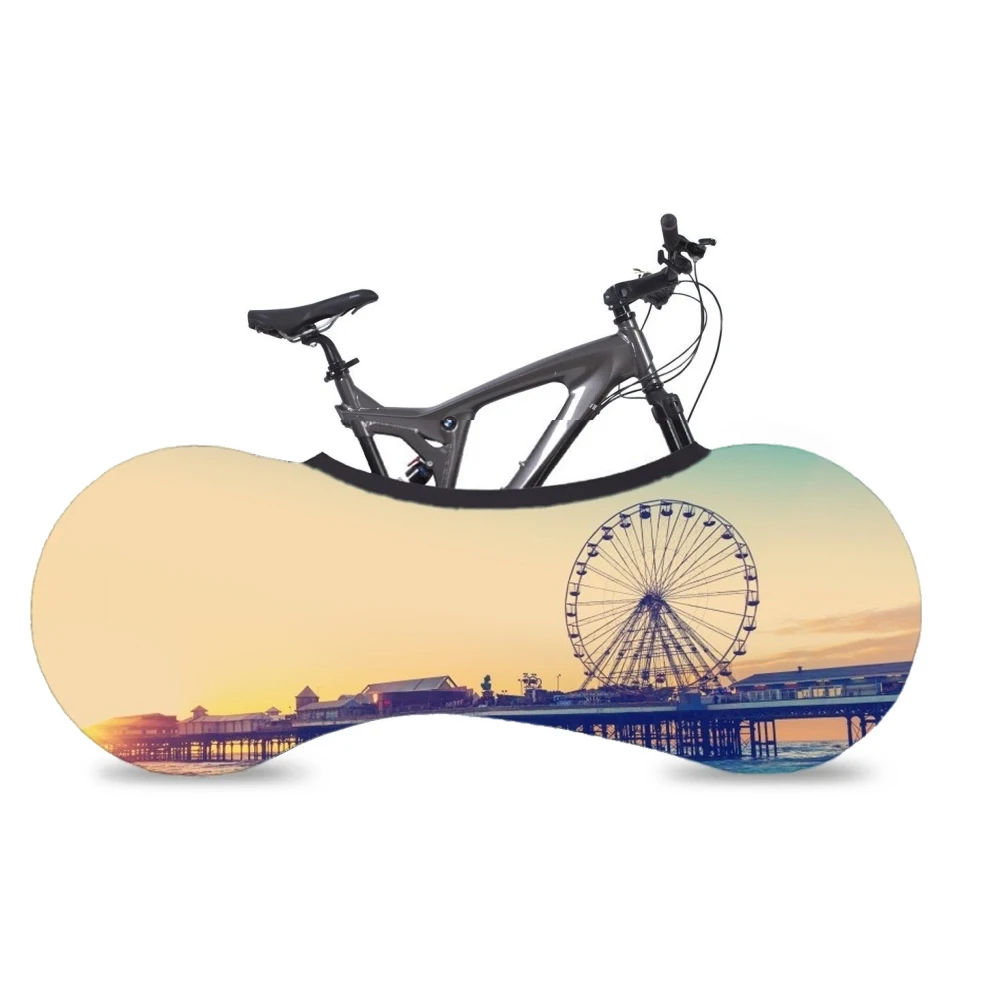 cycling8-3 Крытый упругий велосипед пылезащитный чехол для велосипеда Защита от царапин для MTB Горный Дорожный складной велосипедный аксессуары - Цвет: cycling8-3
