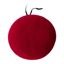 Мужская и женская однотонная Модная Мягкая шерстяная фетровая винтажная плоская Весенняя купольная художественная стильная Подарочная берет для художников Регулируемая Кепка