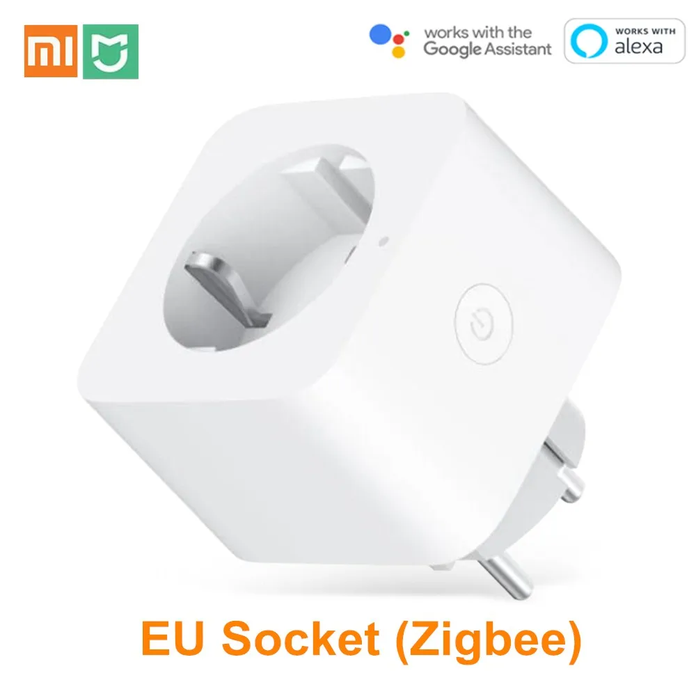 Умная розетка Xiaomi Mijia EU WiFi Zigbee с дистанционным управлением, энергосберегающий переключатель, работает с Google assistant Alexa Умная розетка Xiaomi Mijia EU WiFi Zigbee с дистанционным управлением, энергосберегающий переключатель, работает с Google assistant Alexa