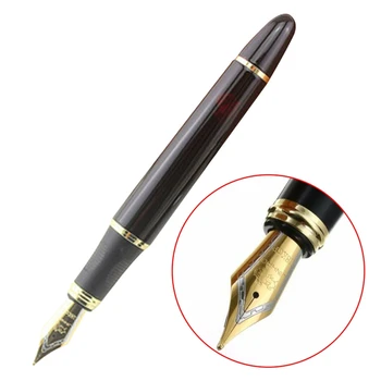 

JINHAO X450 FROSTED BLACK AND GOLDEN 0.7mm BROAD NIB FOUNTAIN PEN JINHAO 450
